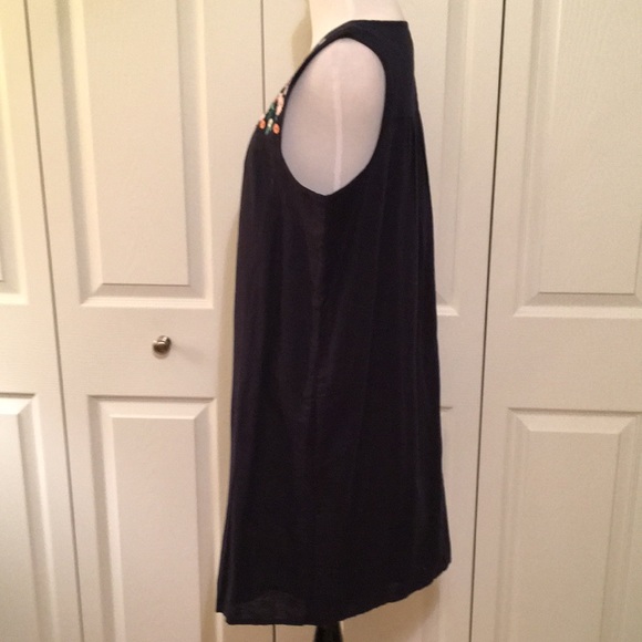 J. Crew Factory navy blue smock dress size M NWOT - Picture 4 of 7